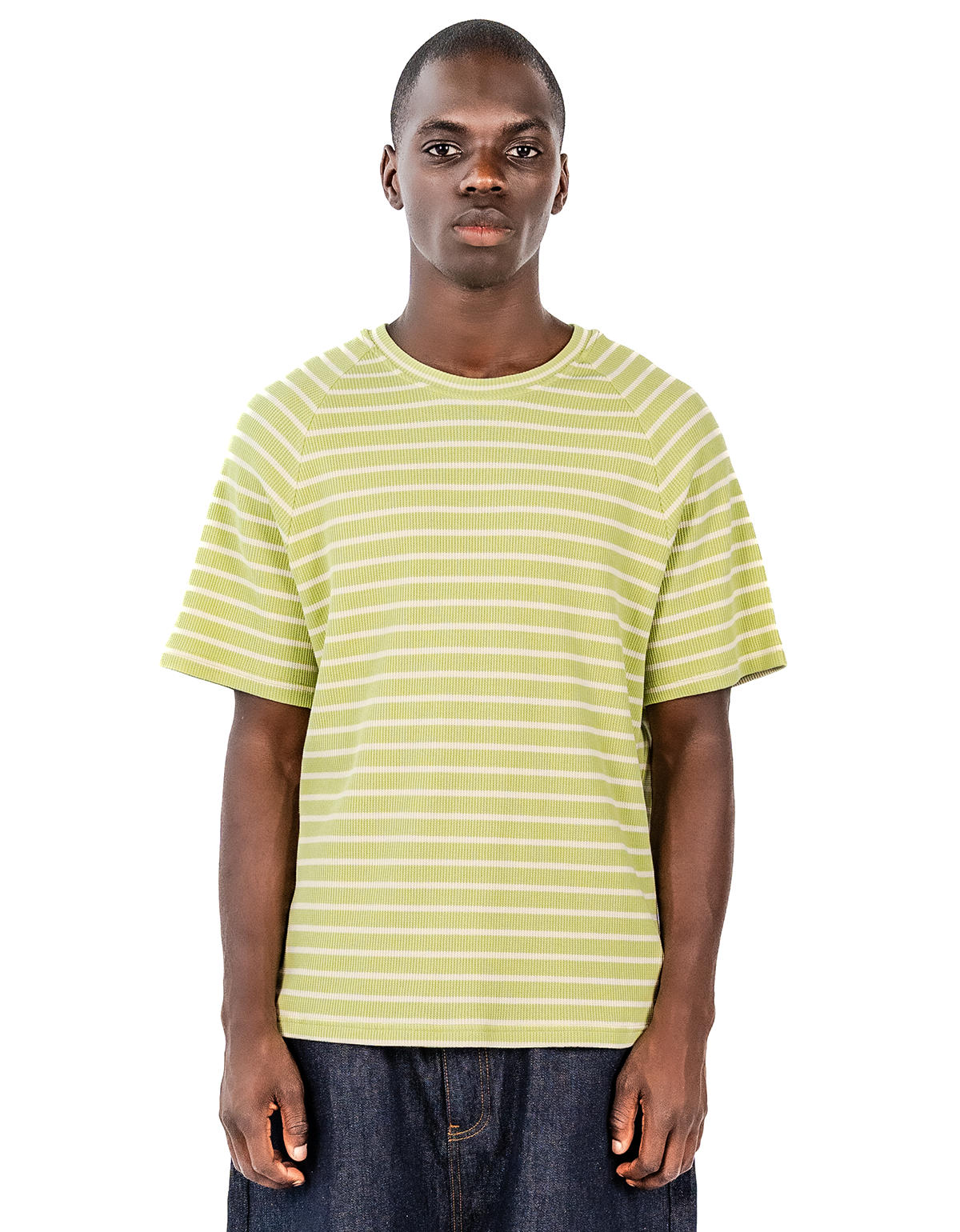 WAFFLE STRIPE TEE