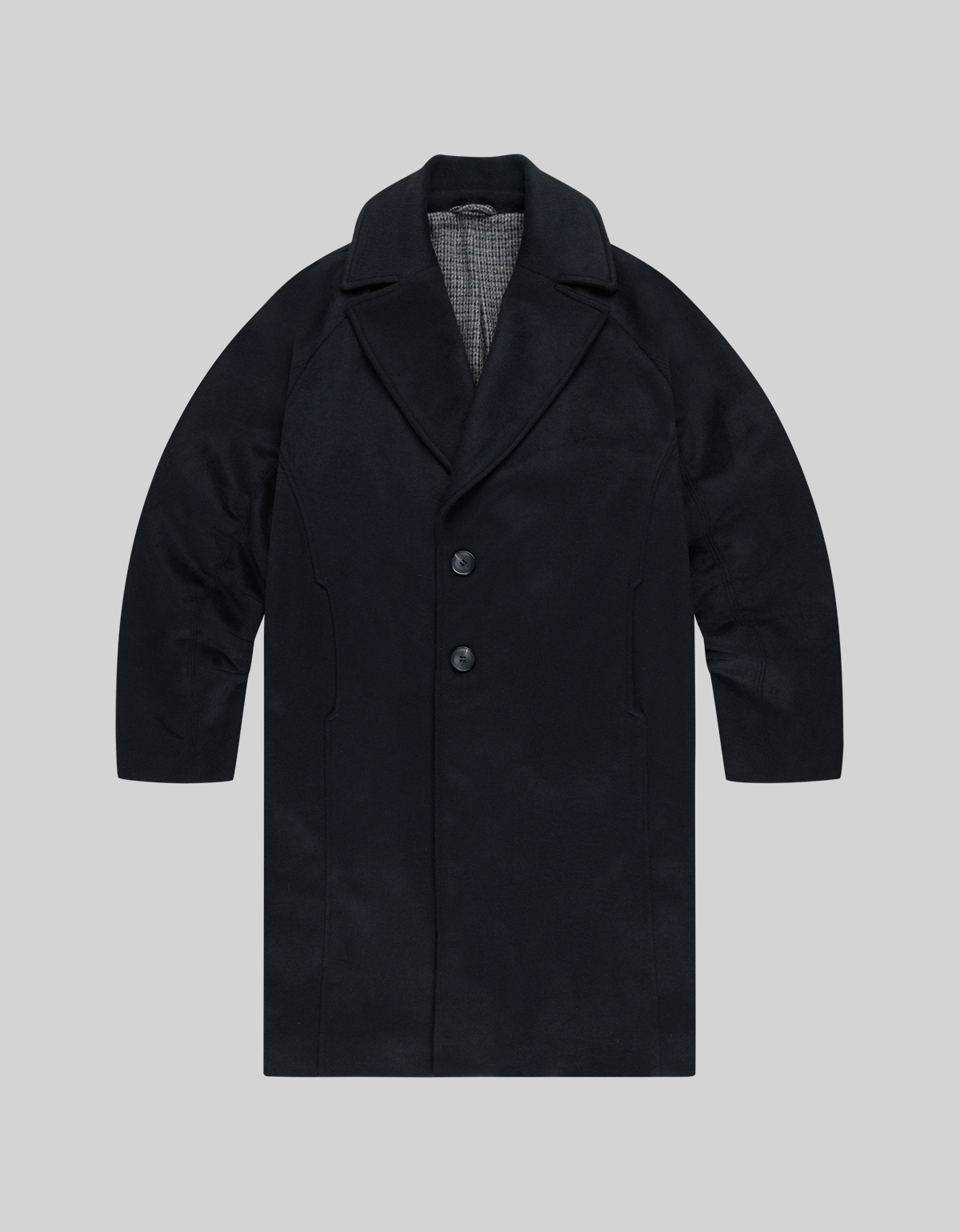 HOUNDSTOOTH WOOL COAT