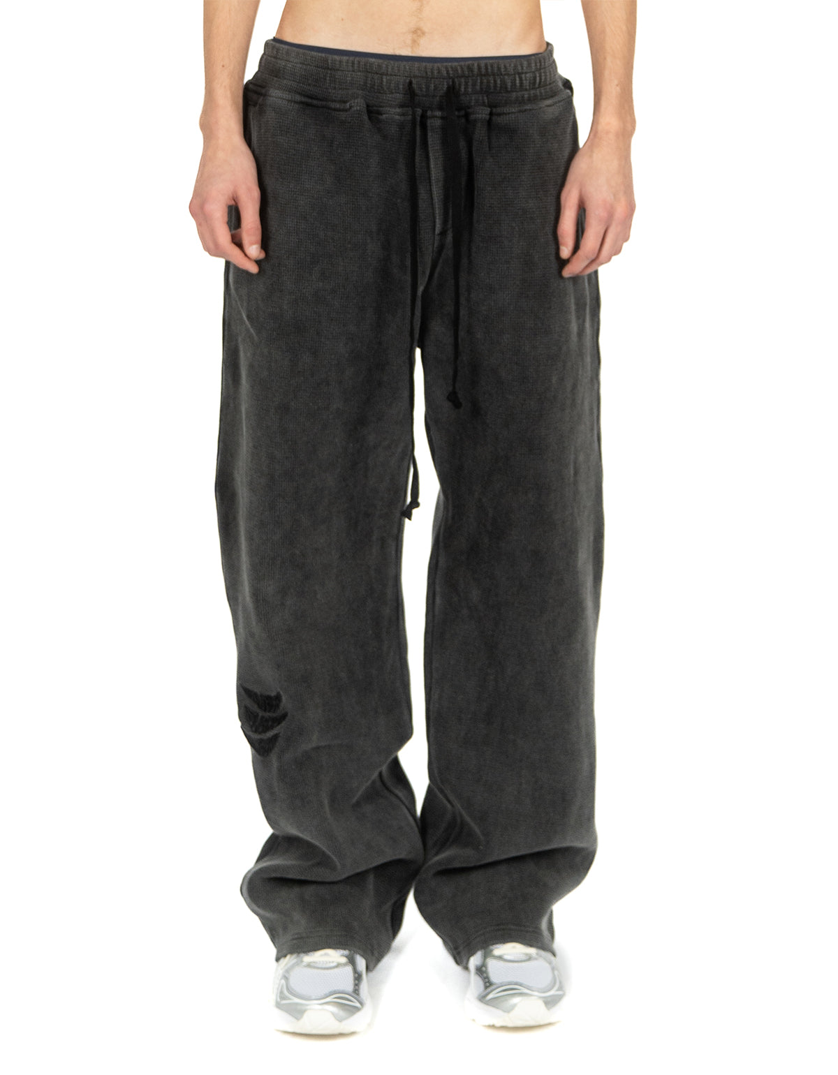 WAFFLE KNIT SWEATPANTS