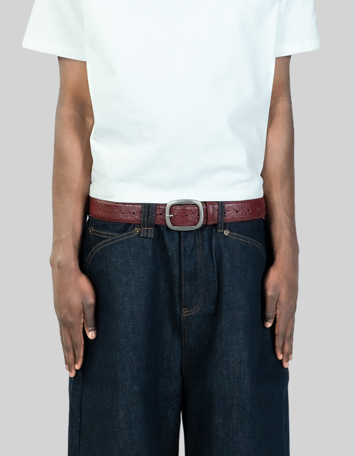 BORDEAUX LEATHER BELT