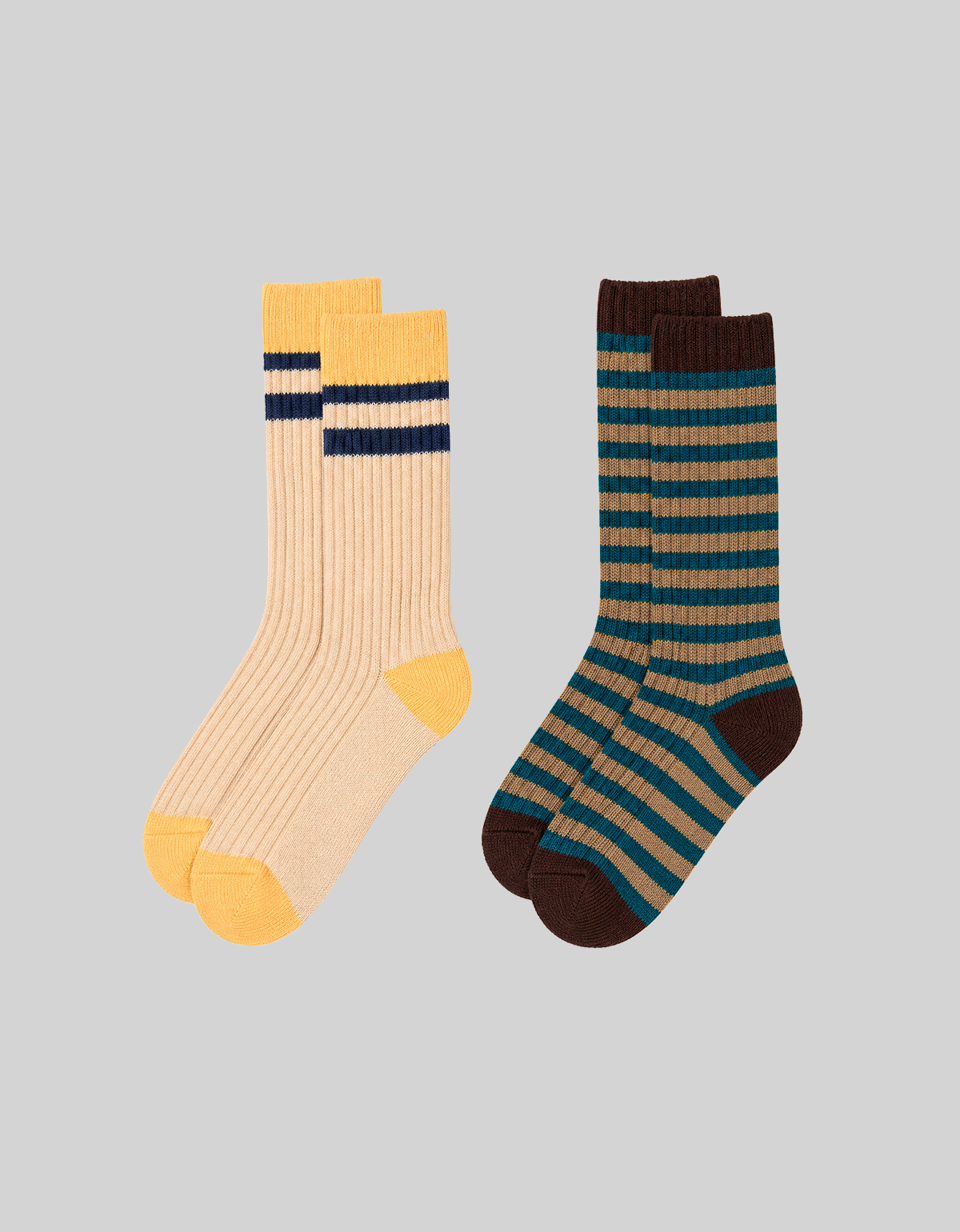 DUO STRIPE SOCKS (2-PACK)