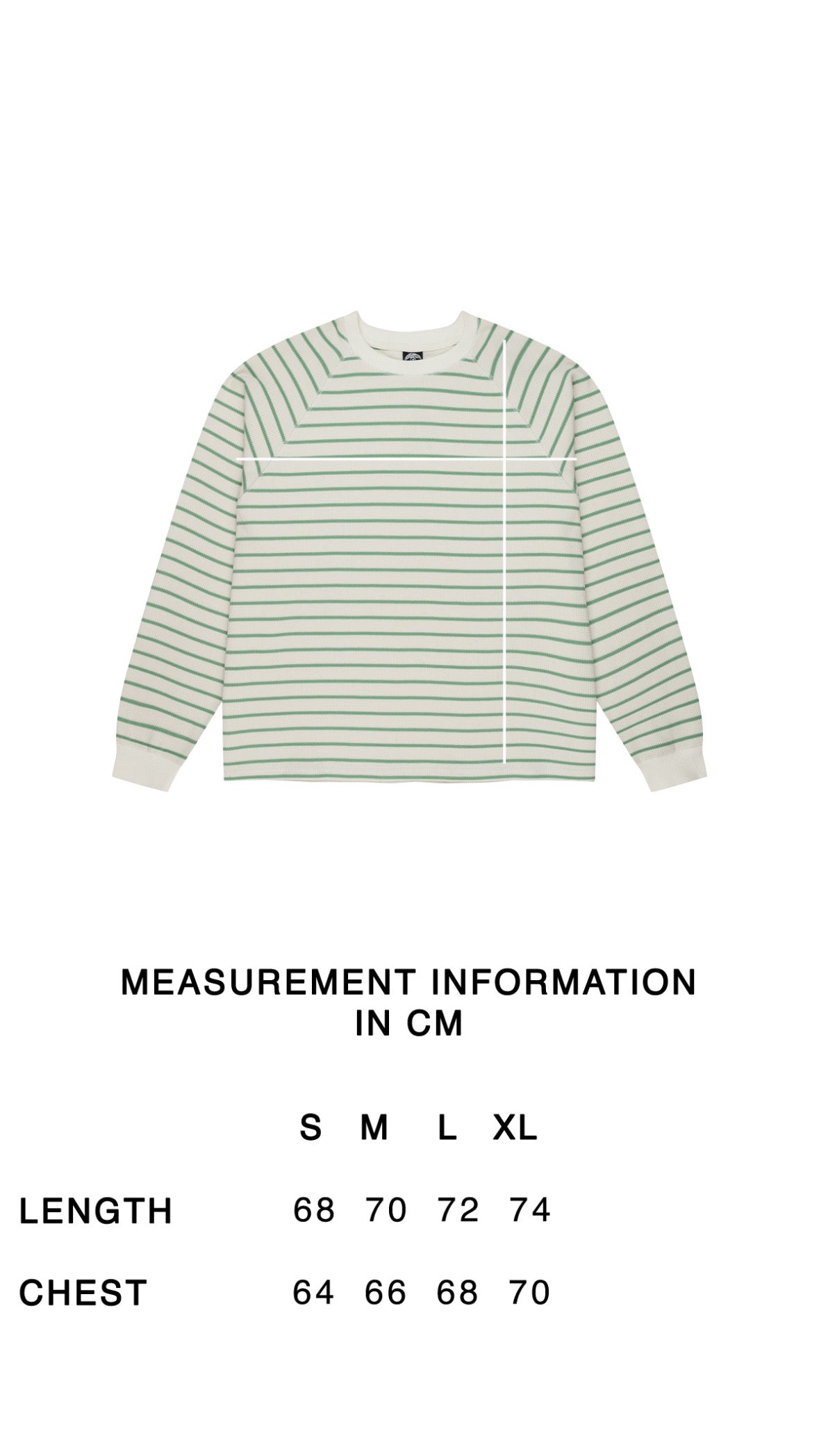 WAFFLE STRIPE LONGSLEEVE