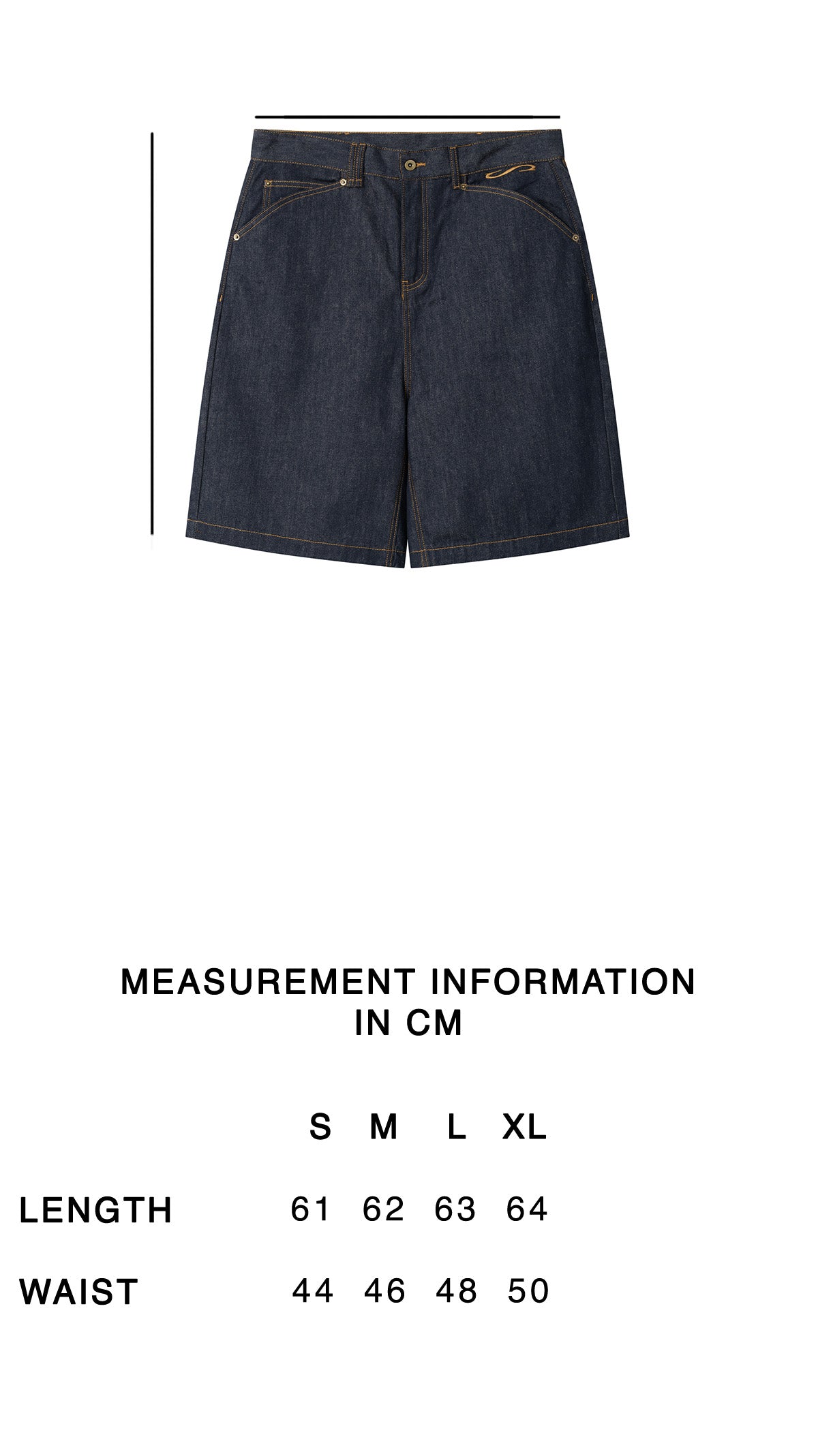 RAW DENIM SHORTS