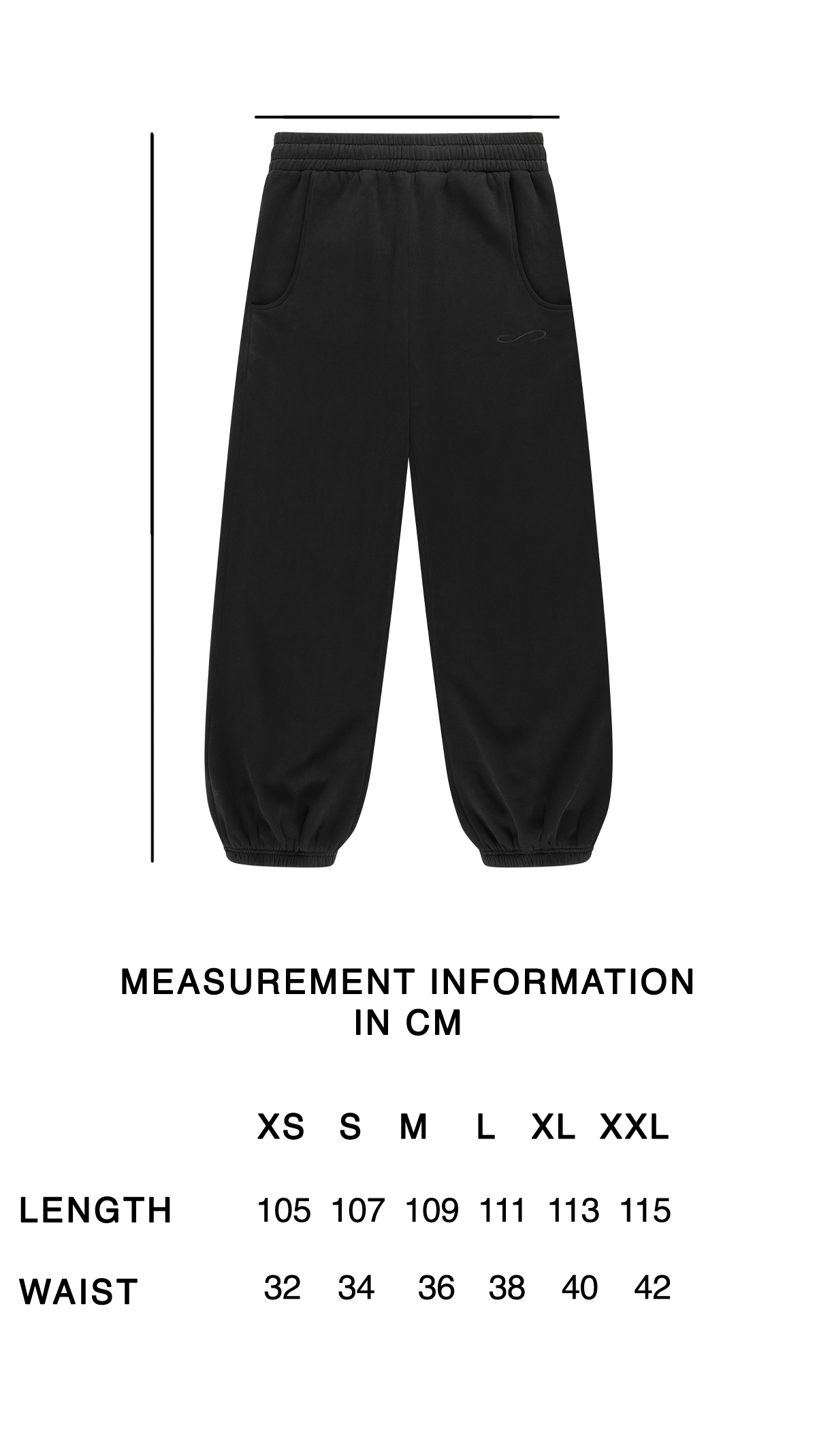 BASIC SWEATPANTS BLACK