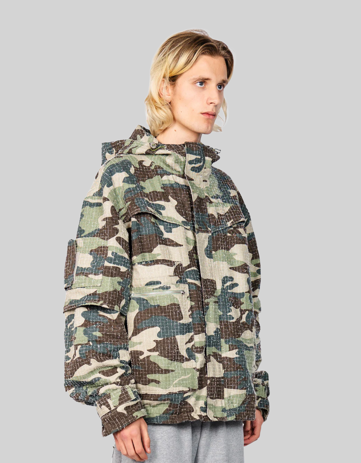 VESTE CAMOUFLAGE DÉLAVÉE