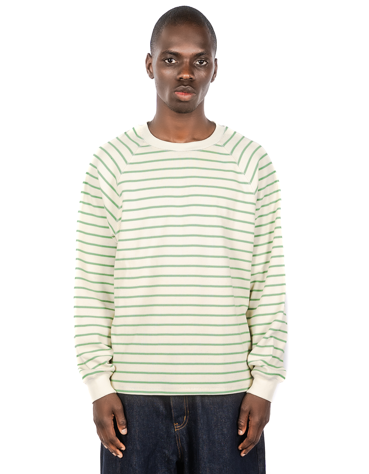 WAFFLE STRIPE LONGSLEEVE