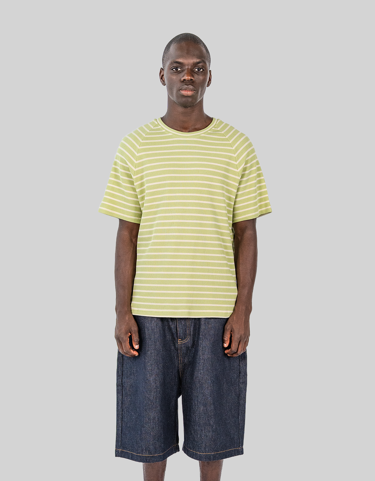 WAFFLE STRIPE TEE