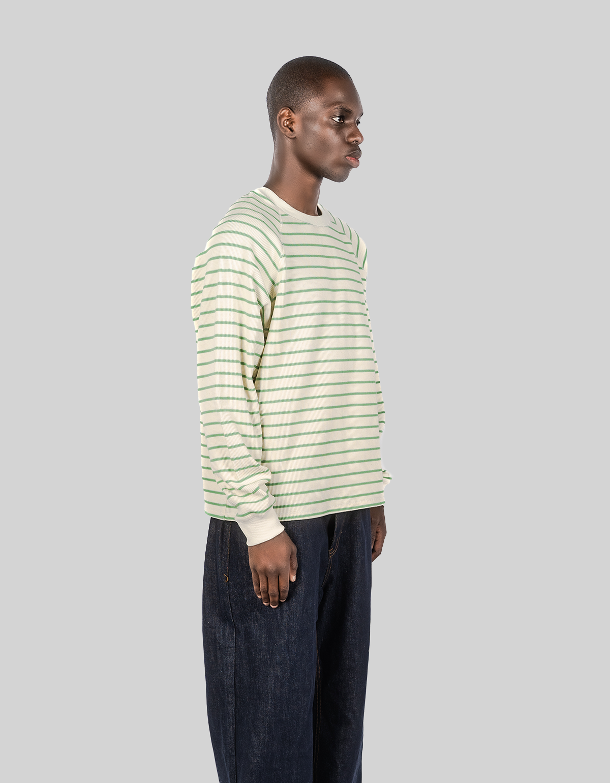 WAFFLE STRIPE LONGSLEEVE