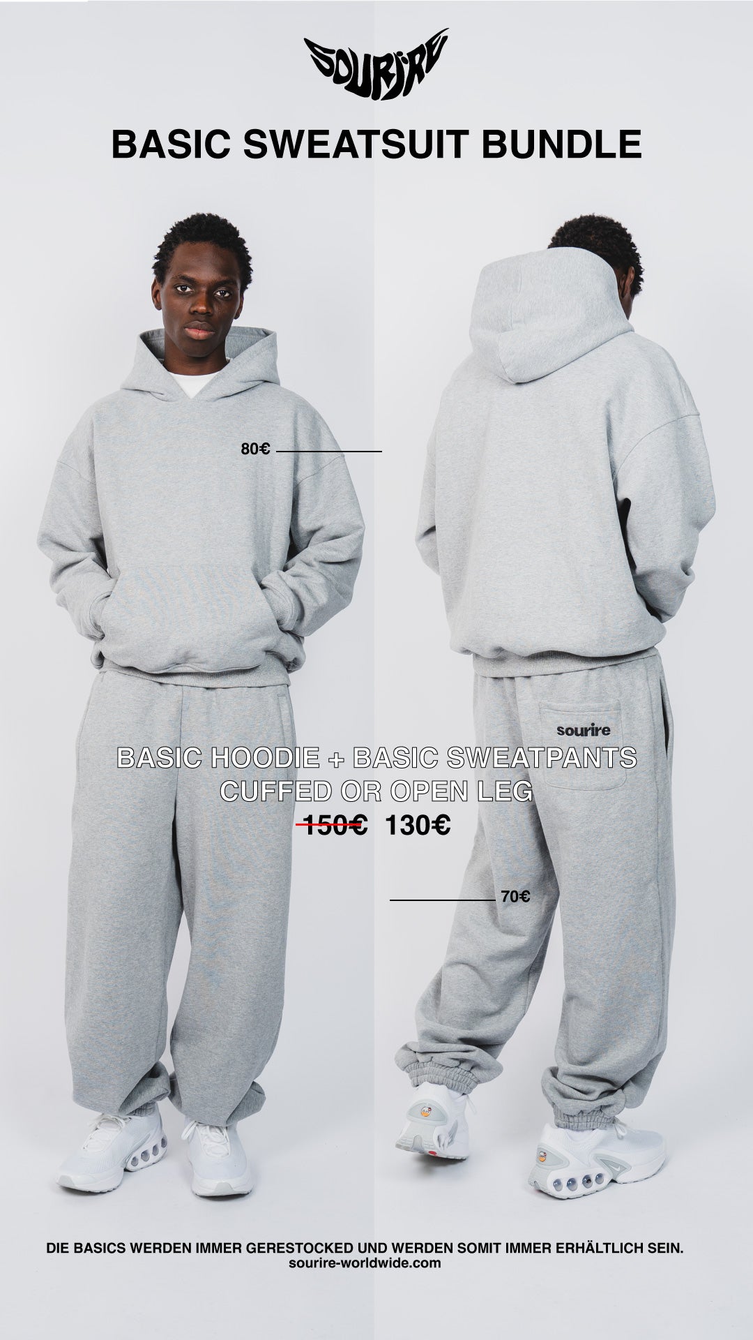 ESSENTIAL CUFFED SWEATPANTS