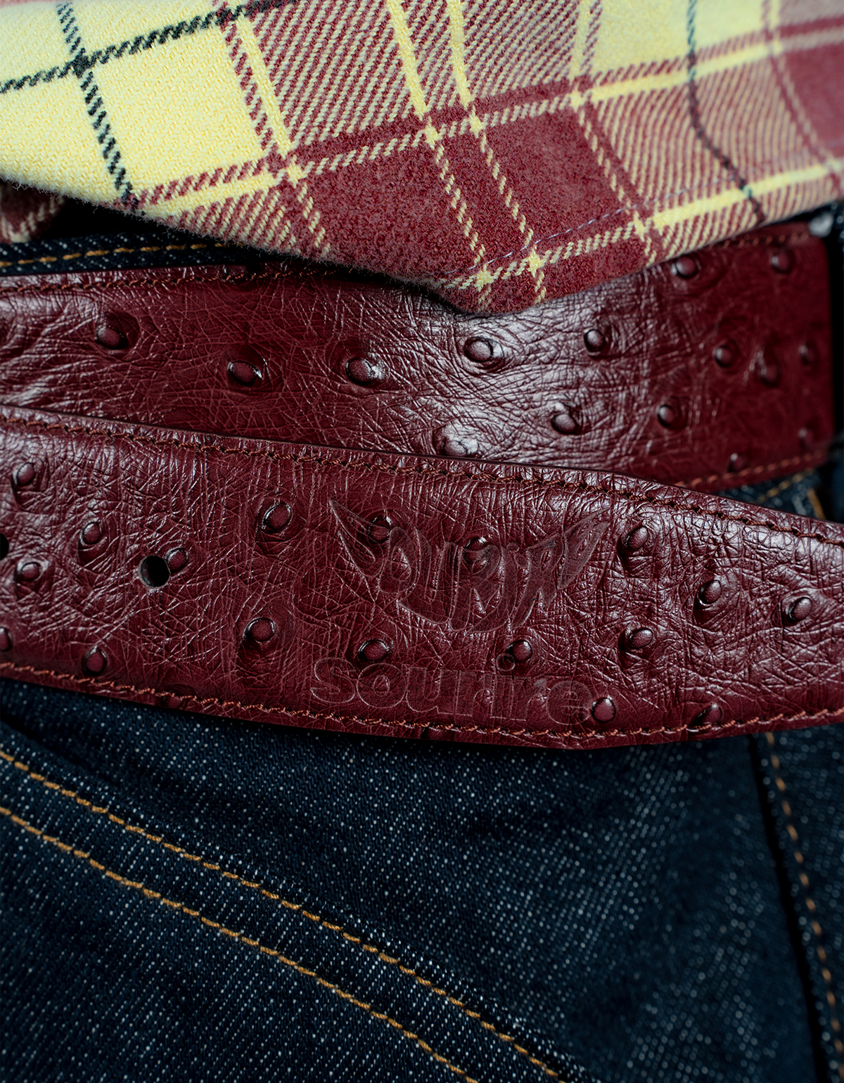BORDEAUX LEATHER BELT