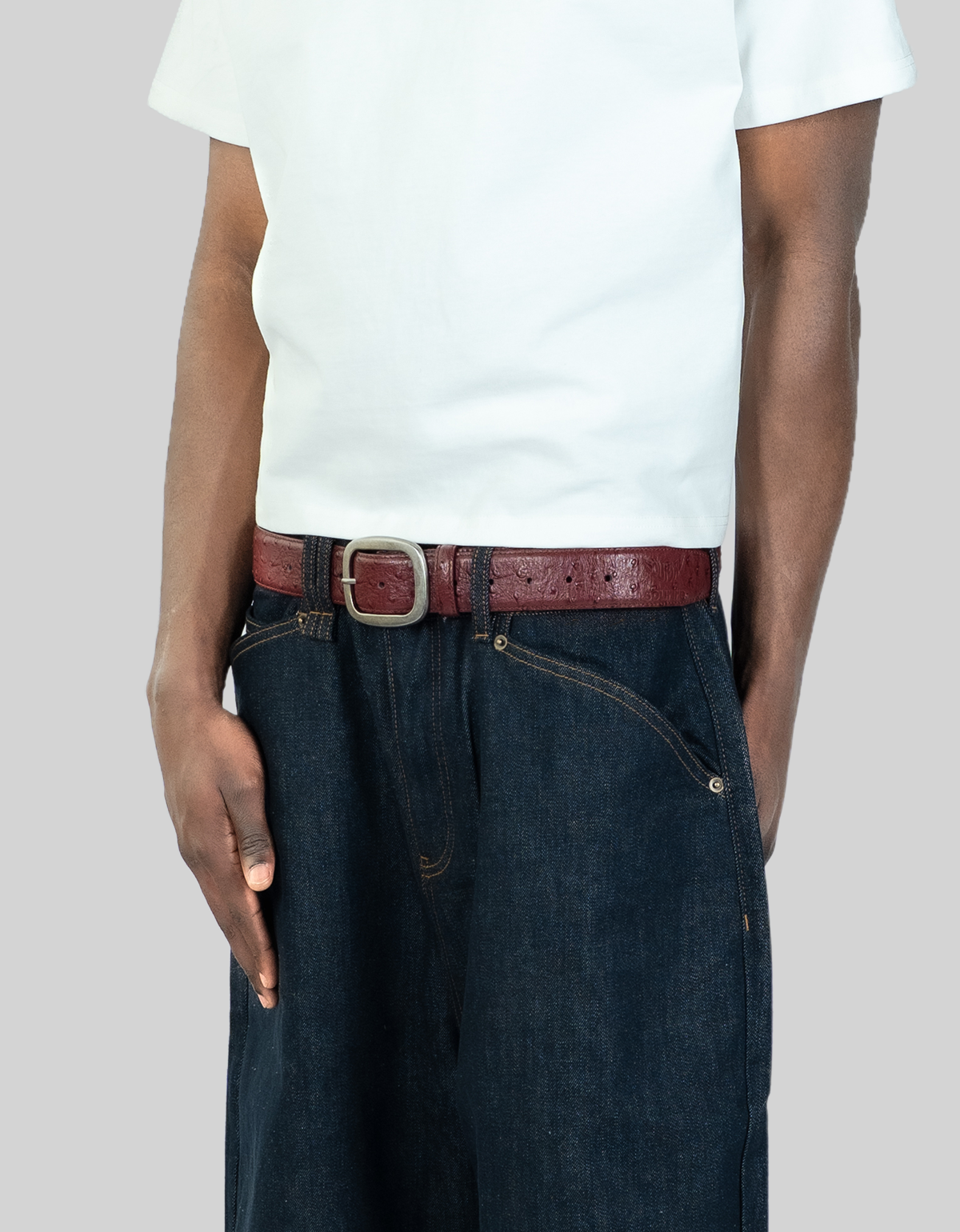 BORDEAUX LEATHER BELT