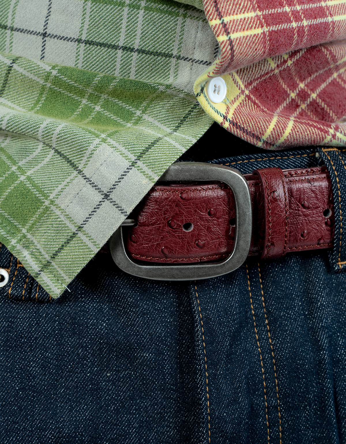 BORDEAUX LEATHER BELT