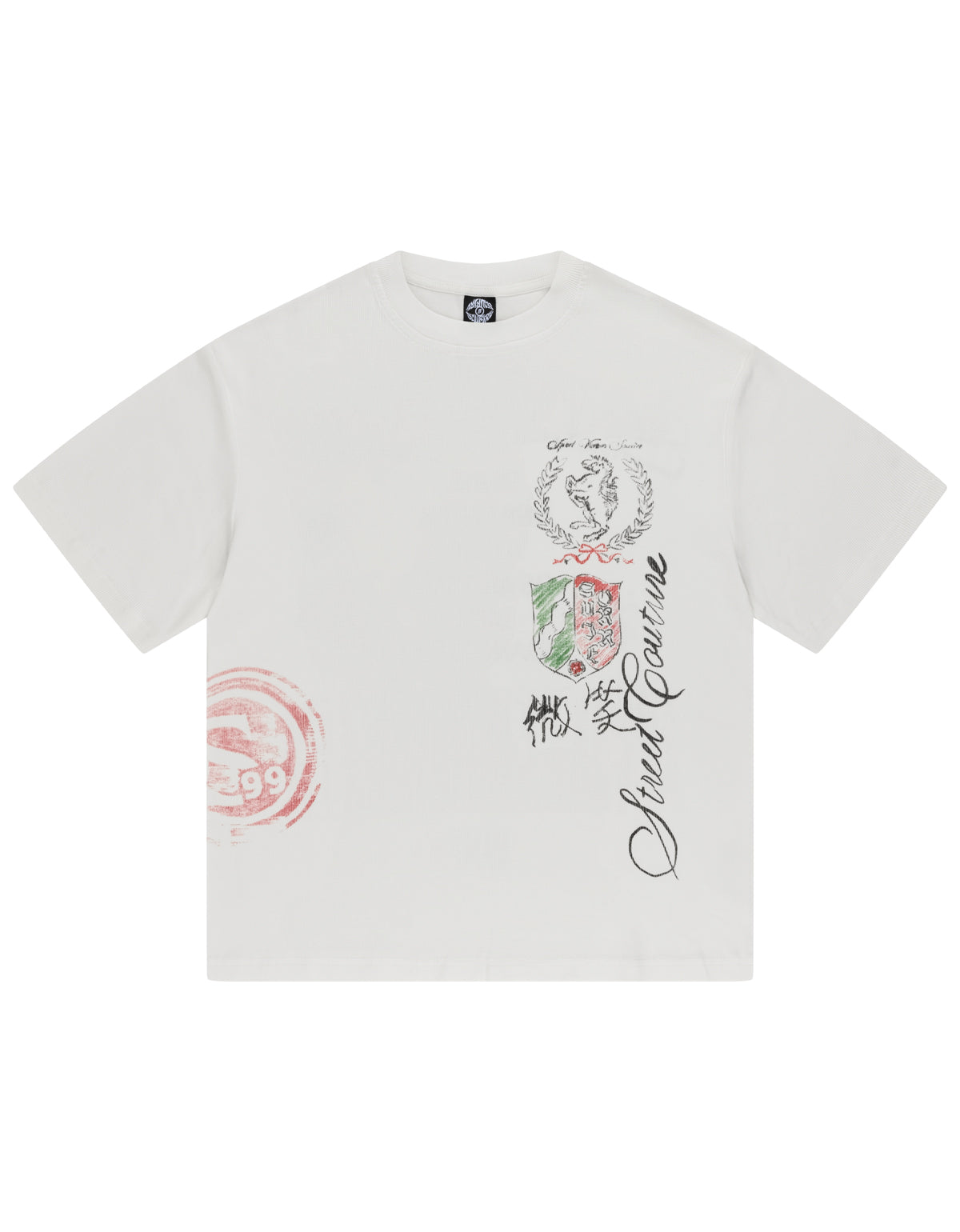 SCRIBBLE RIB TEE