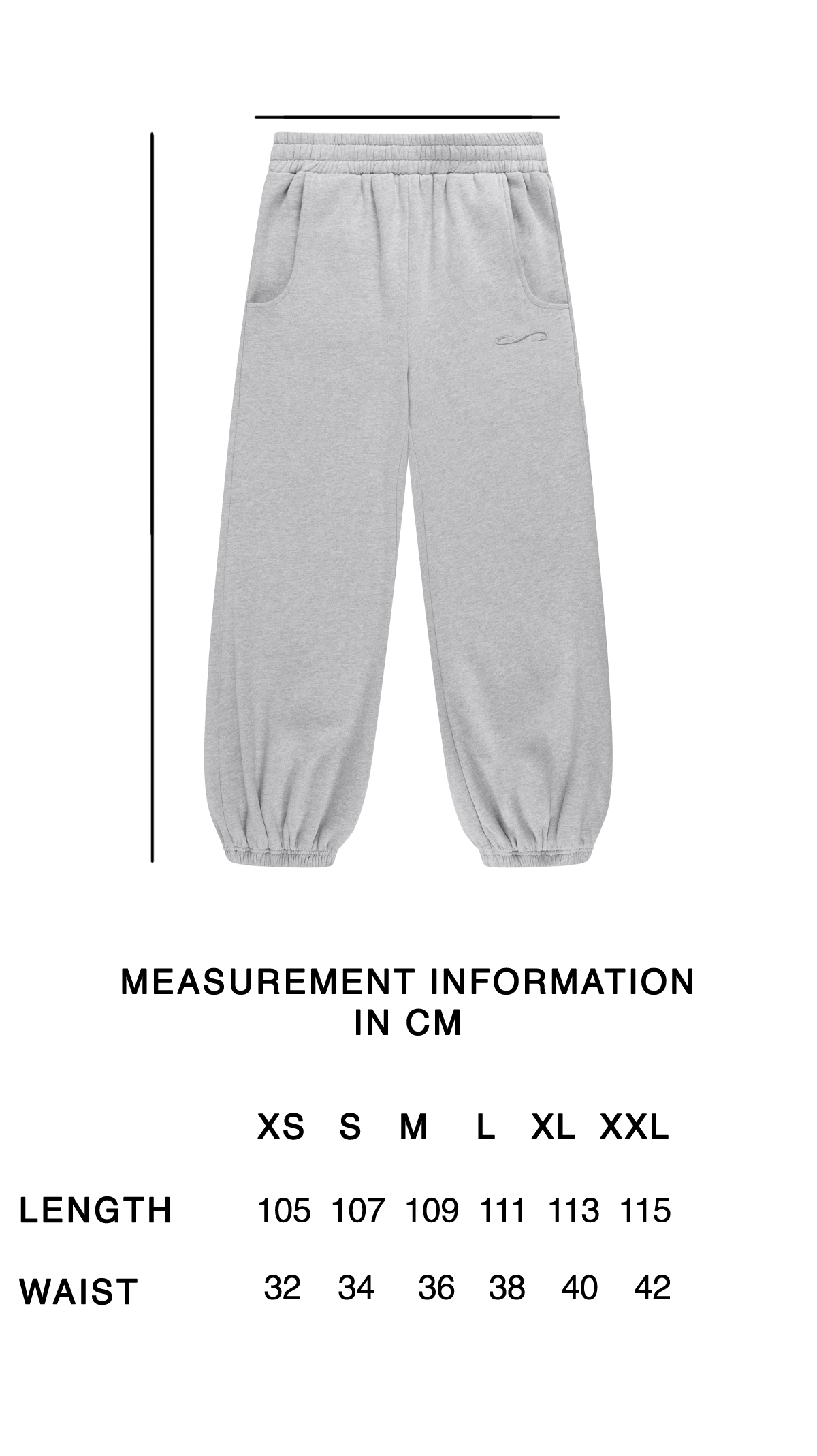 BASIC SWEATPANTS GREY