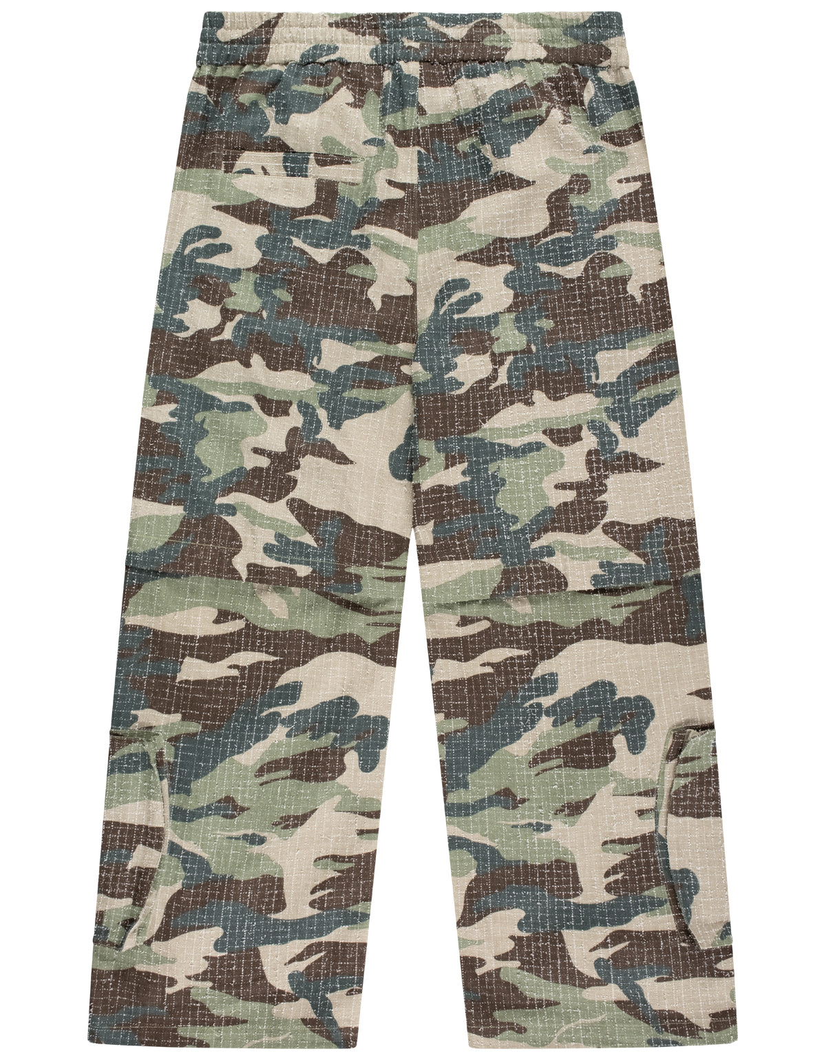 DISTRESSED CAMO PANTS / SHORTS