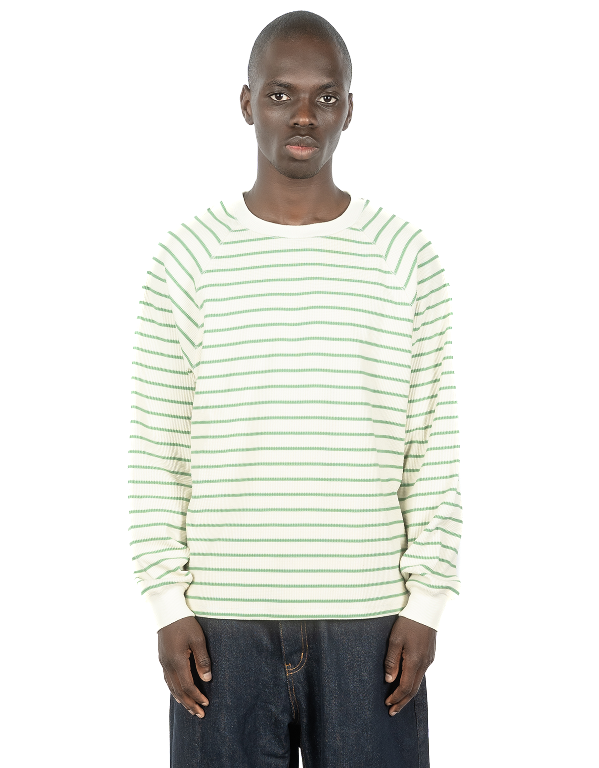 WAFFLE STRIPE LONGSLEEVE