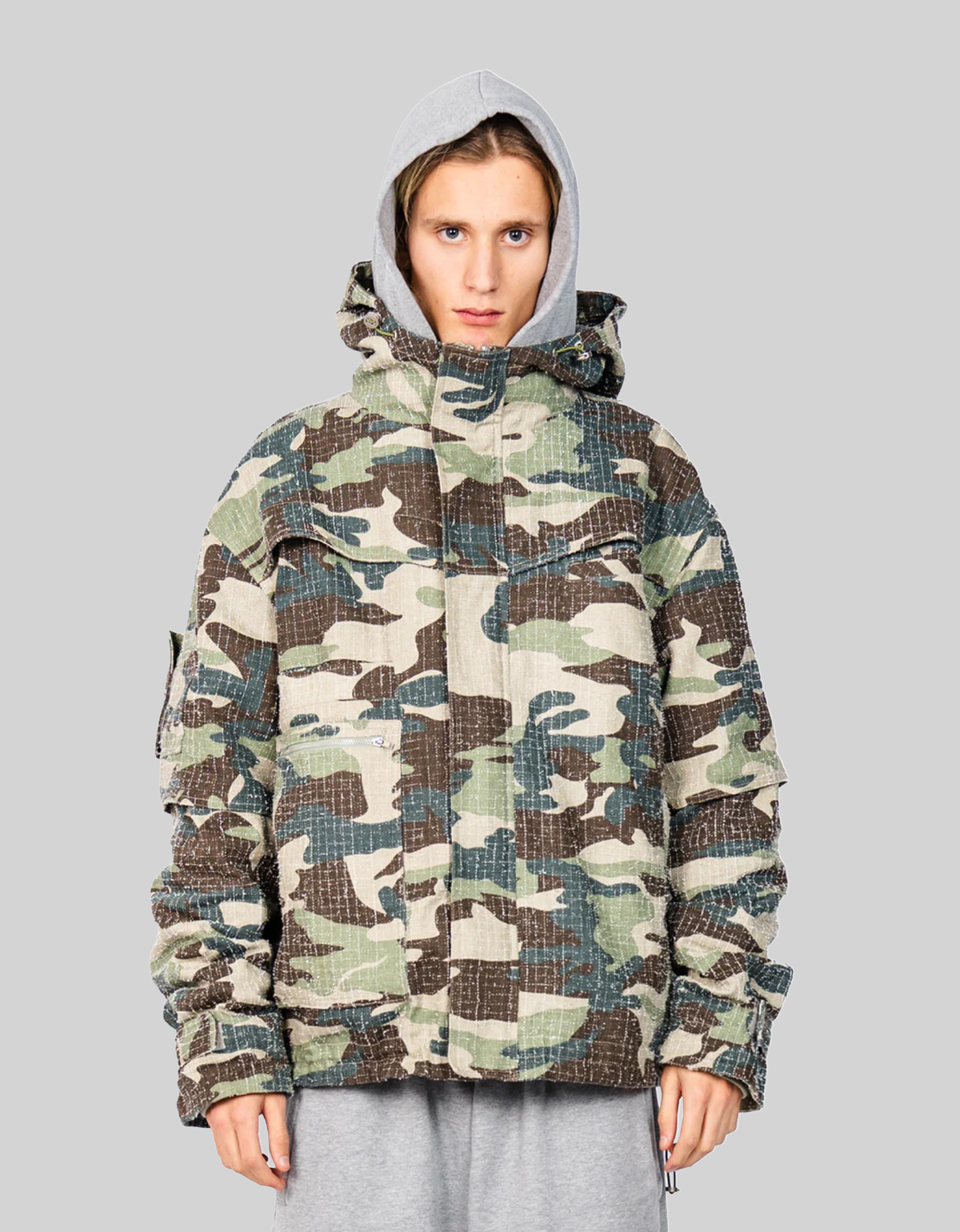VESTE CAMOUFLAGE DÉLAVÉE