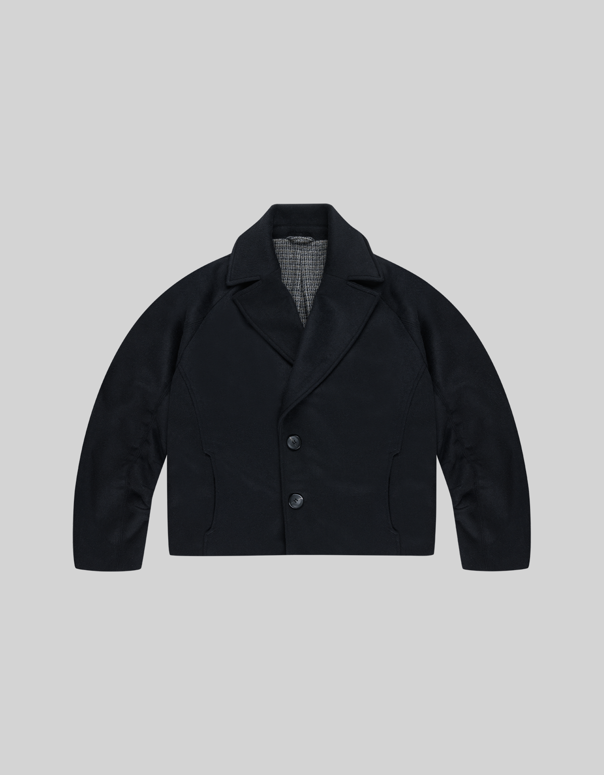 HOUNDSTOOTH WOOL COAT