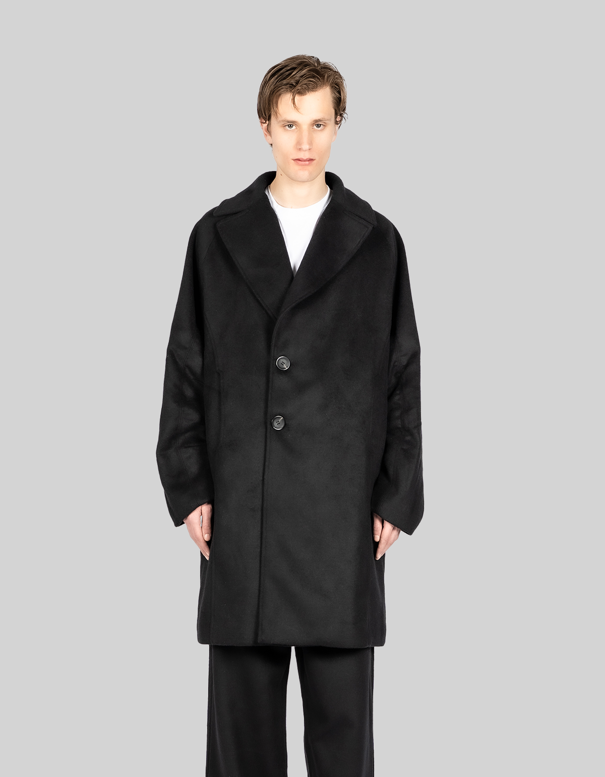 HOUNDSTOOTH WOOL COAT