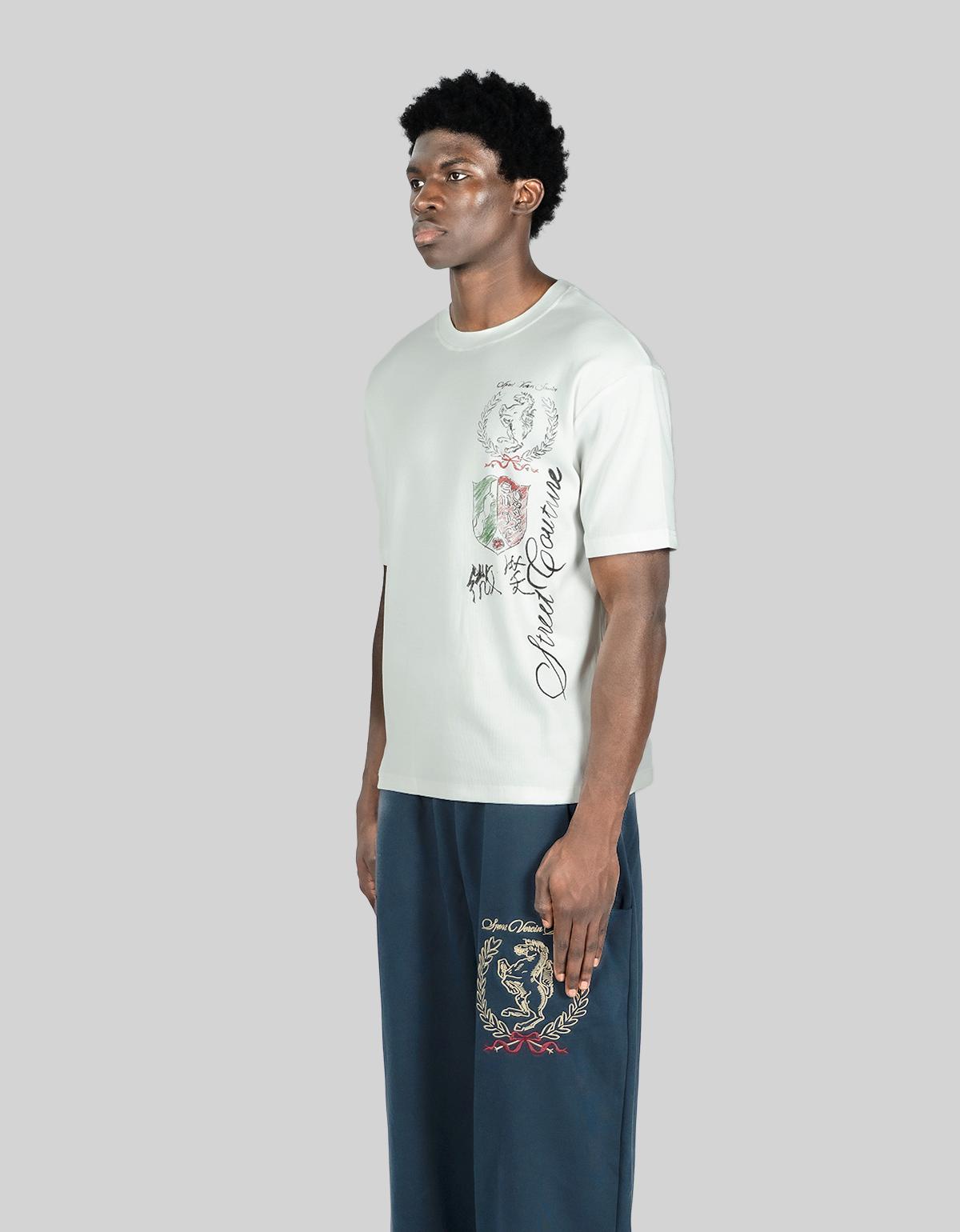 SCRIBBLE RIB TEE