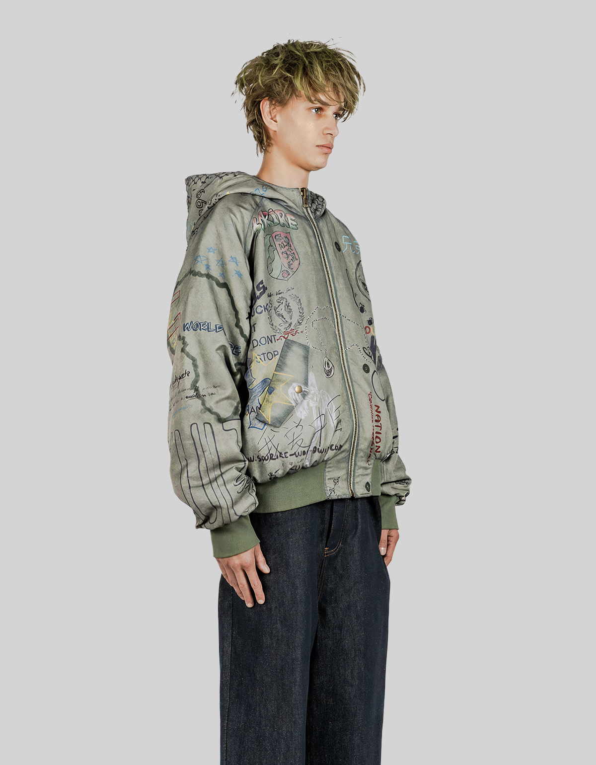 TAGGED BOMBER JACKET