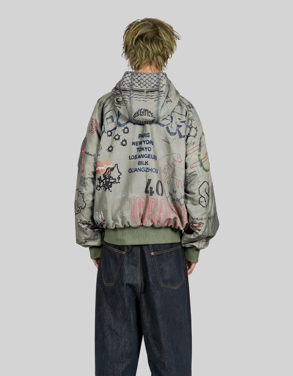 TAGGED BOMBER JACKET