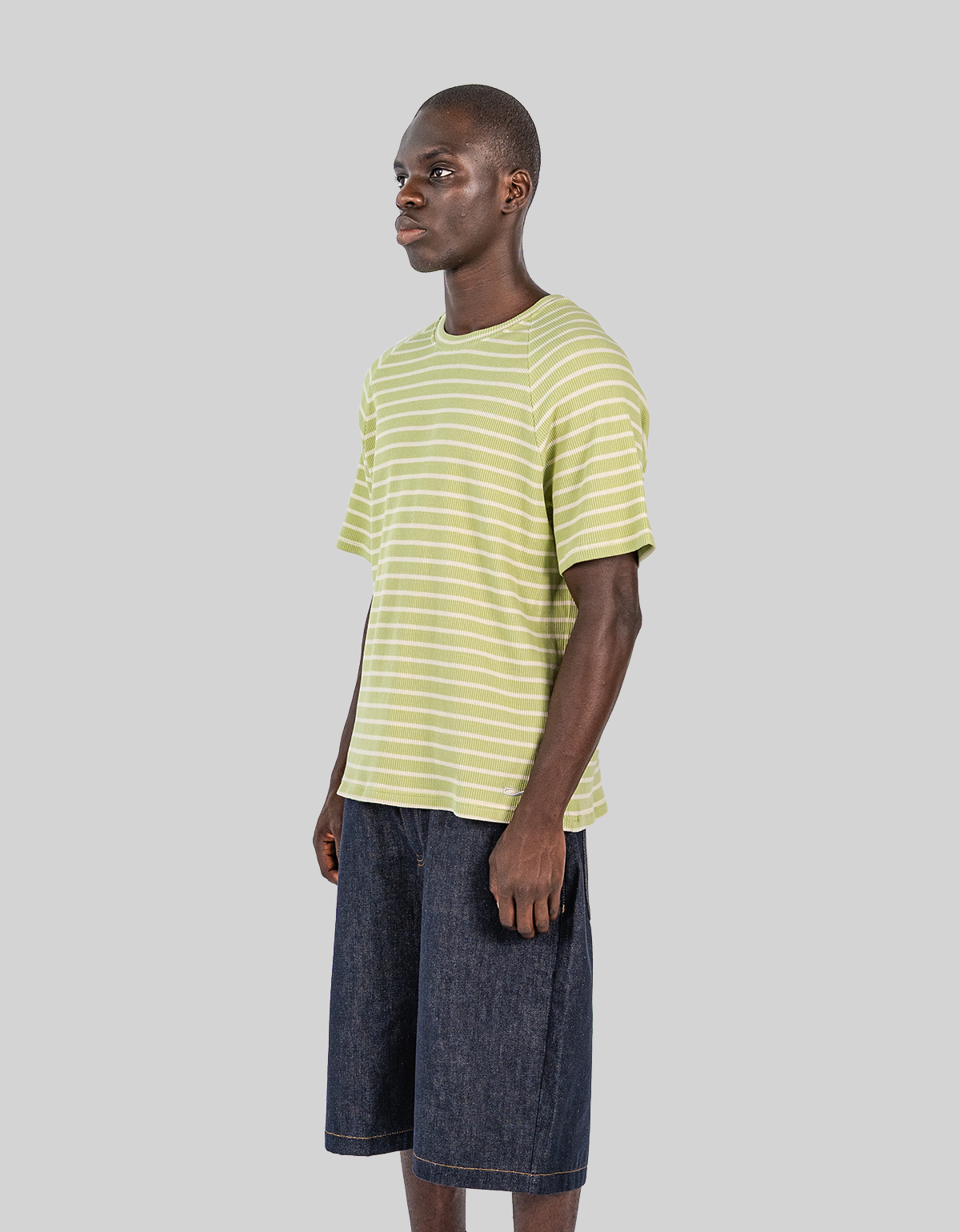 WAFFLE STRIPE TEE